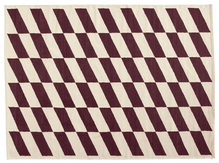 HAY - Shift Kelim Rug 170x240 Burgundy Hay