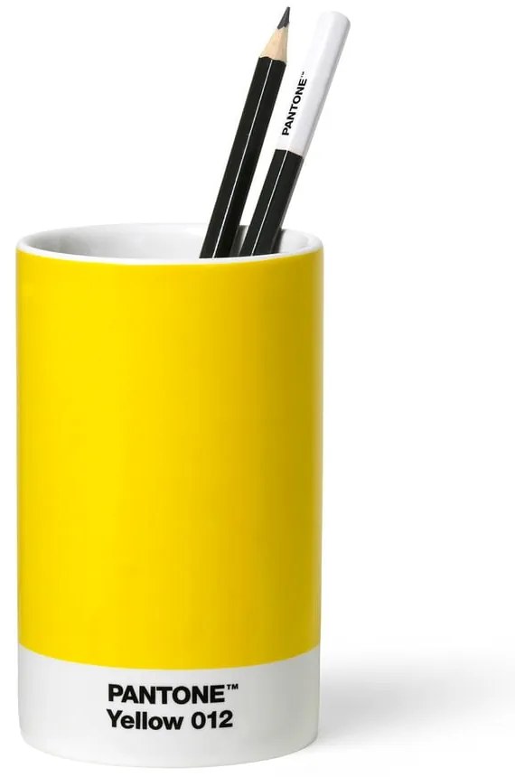 Organizer in ceramica per la cancelleria Yellow 012 - Pantone