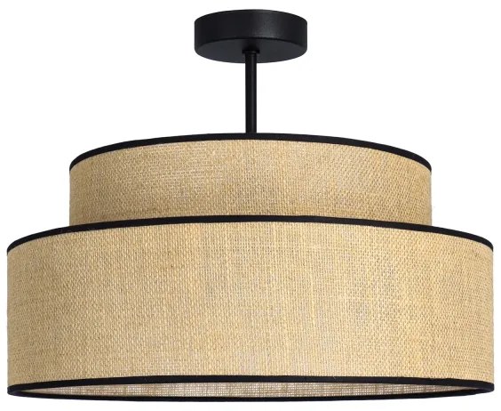 Lampadario a plafone BOHO 1xE27/60W/230V diametro 40 cm beige
