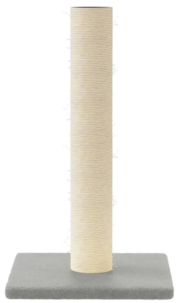 Palo tiragraffi per gatti grigio chiaro 22x22x45 cm