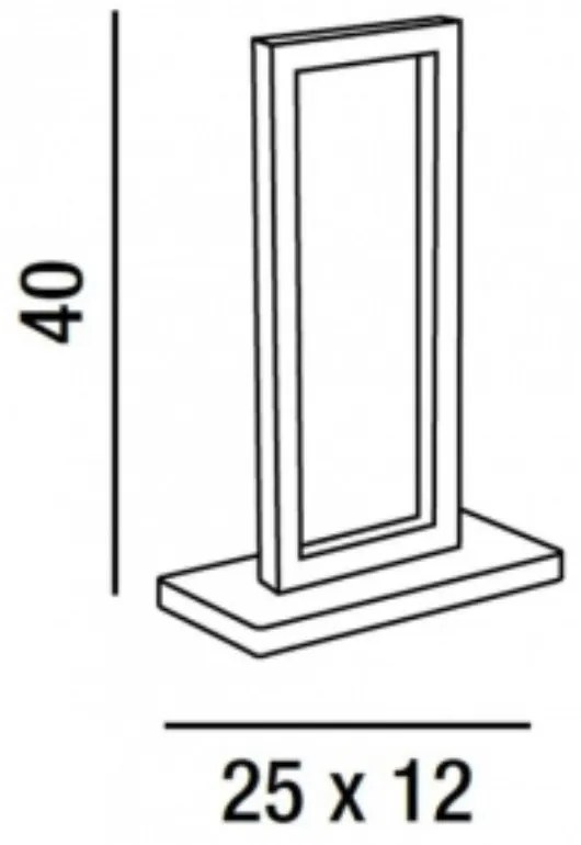 Lampada da tavolo in alluminio verniciato nero