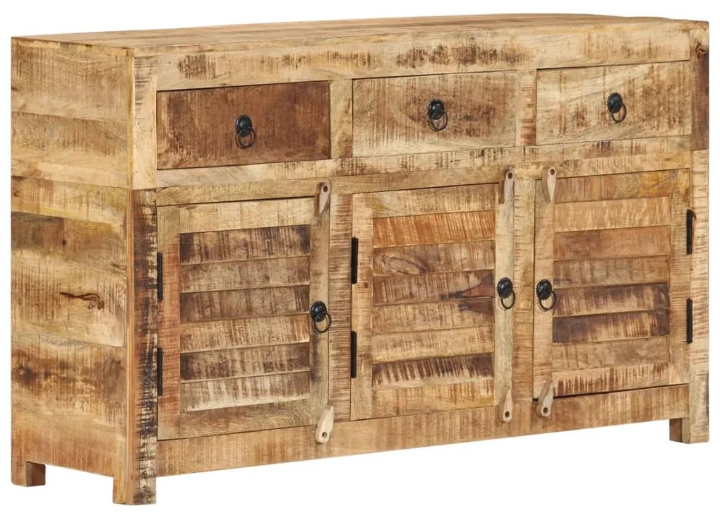 Credenza 110x30x65 Cm İn Legno Massello Di Mango /