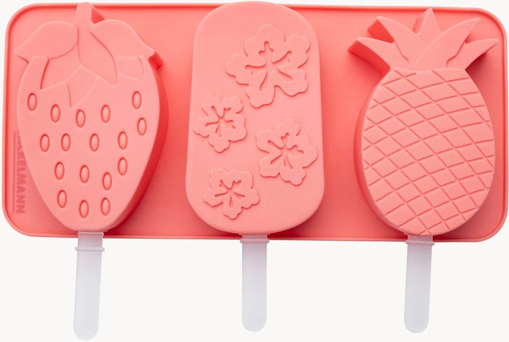 Set di 3 stampi per ghiaccioli in silicone Fruits