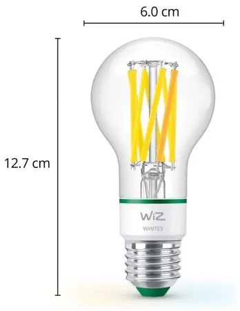 Lampadina LED dimmerabile A60 E27/4,3W/230V 2700-4000K CRI 90 Wi-Fi - WiZ