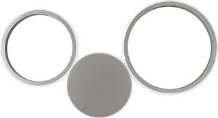 Applique 25x36 cm POIS in metallo verniciato Silver