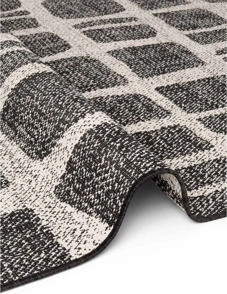 Tappeto da interno/esterno nero/color crema 120x170 cm Haringey Ruskin – Ted Baker