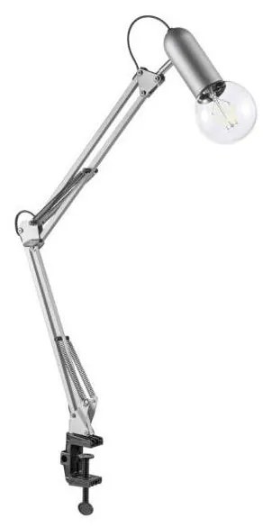 Leuchten Direkt 14773-55 - Lampada da tavolo con morsetto TURN ME 1xE27/60W/230V cromo