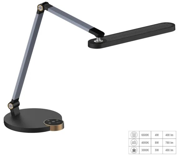 Prezent 31217 - Lampada da tavolo LED dimmerabile con funzione Touch VIVID LED/10W/230V