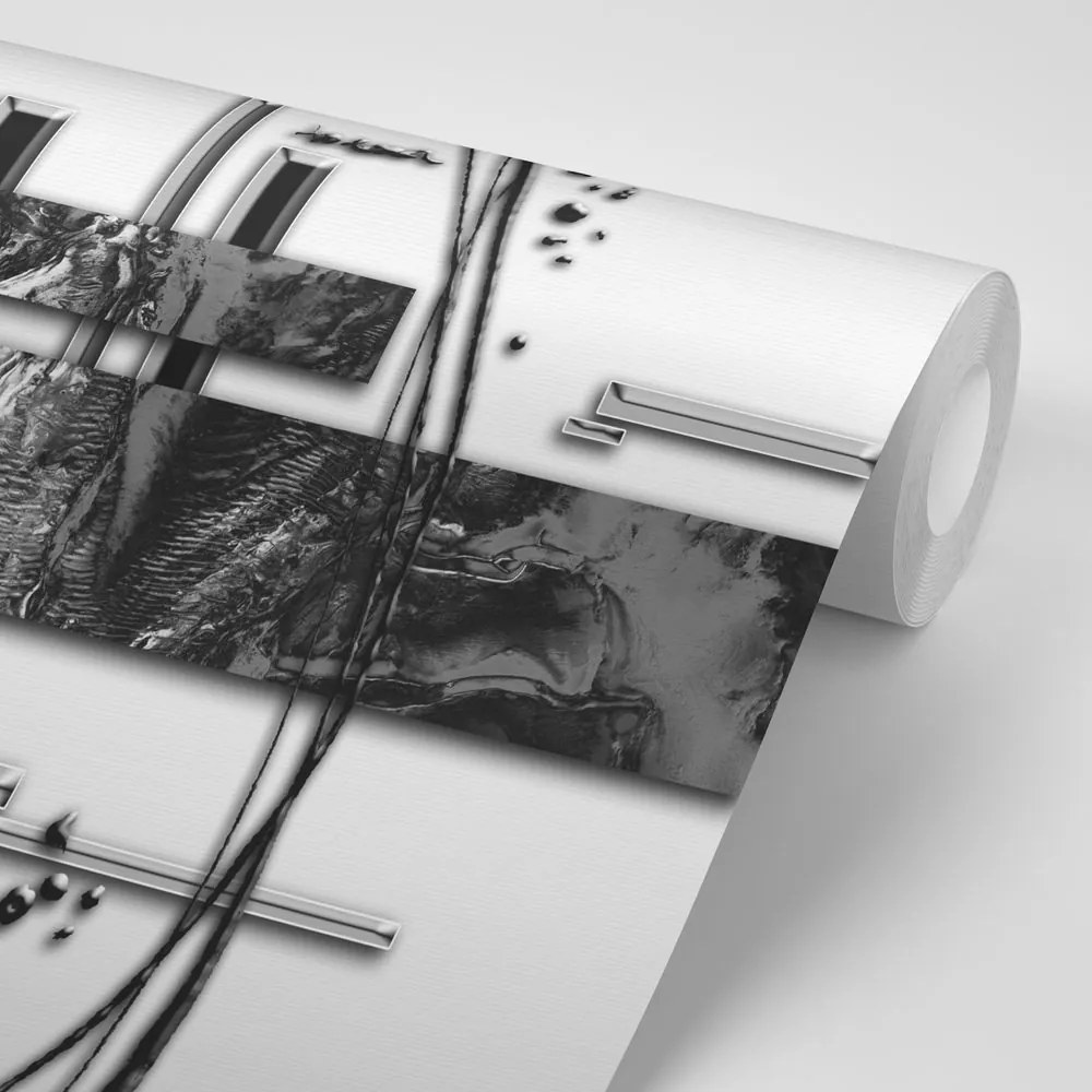 Carta da parati – Astratto di lusso in bianco e nero
