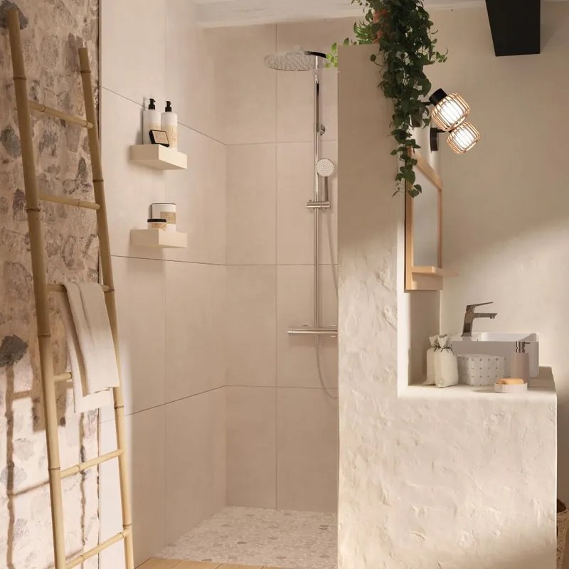 Colonna doccia con miscelatore Essential Sensea con rubinetto manuale cromo