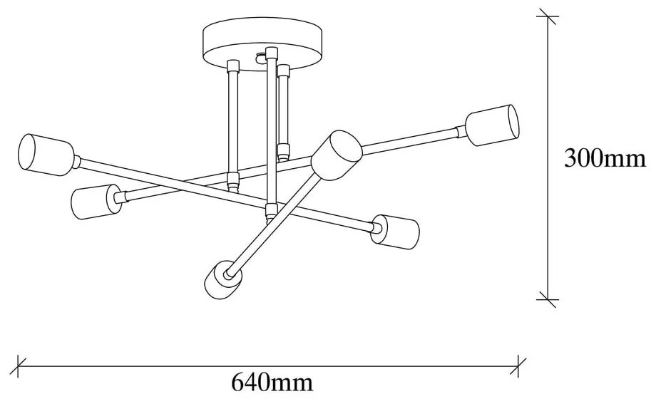 Plafoniera bianca 64x64 cm Flower – Opviq lights