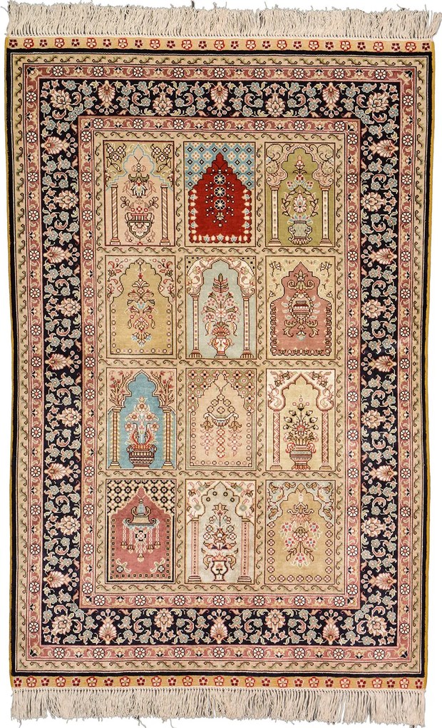 Hereke Tappeto orientale 80x120 Beige (Cina) Annodato A Mano