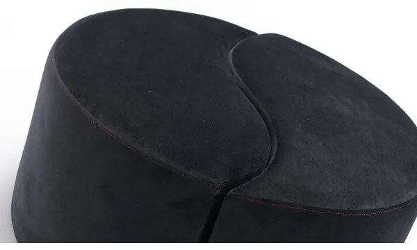 Pouf JING Ø 80 cm antracite