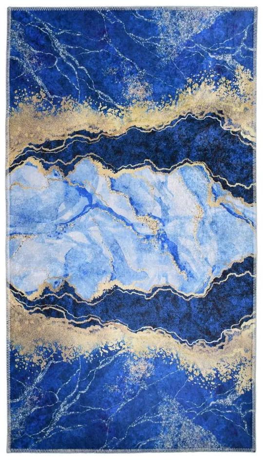 Tappeto blu/oro 180x120 cm - Vitaus