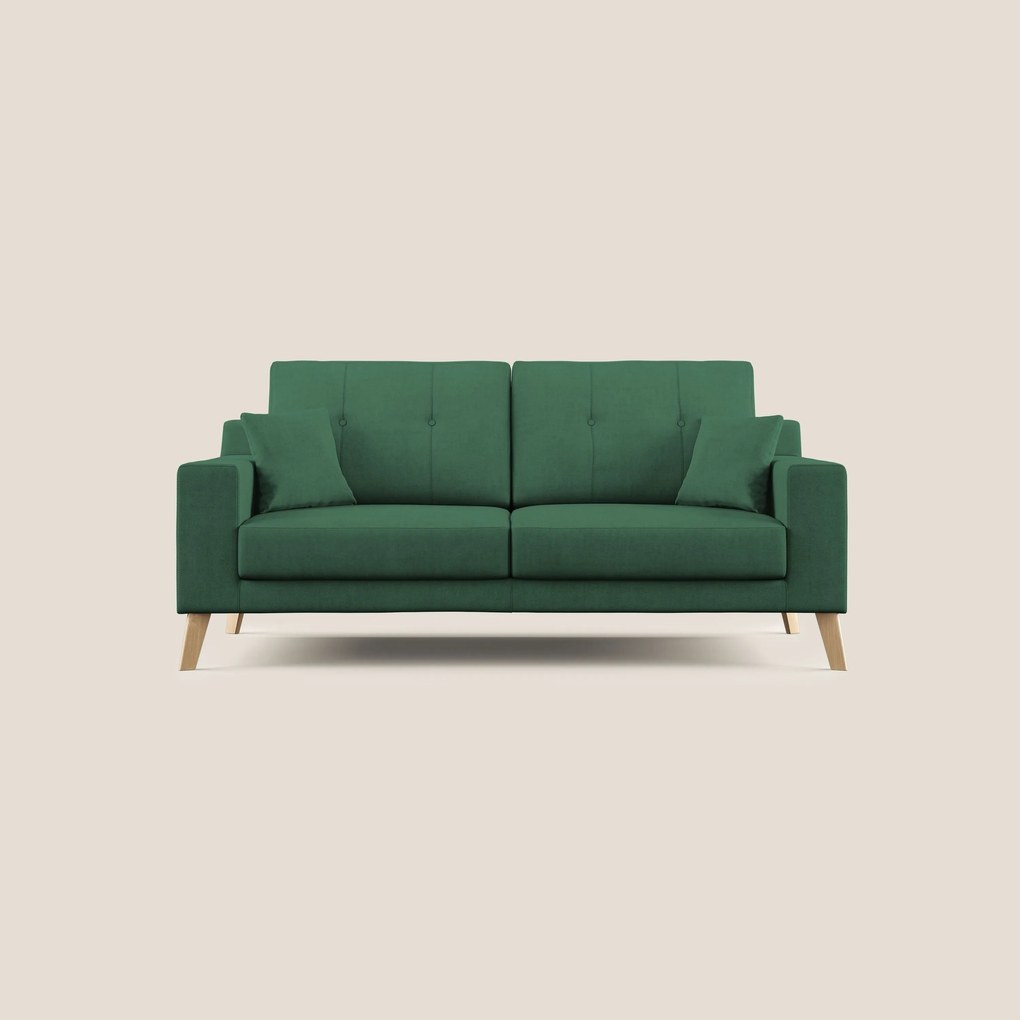 Danish divano moderno in tessuto morbido impermeabile T02 verde