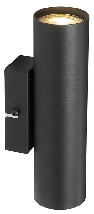 Lampada da parete moderna intelligente nera incl. 2 Wifi GU10 - Jeana