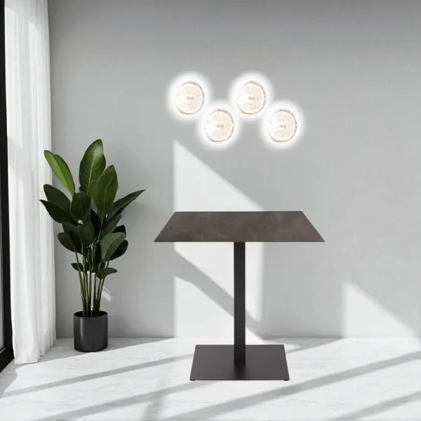 Applique LED JOKEY D28 cm in metallo e vetro decorato Trasparente