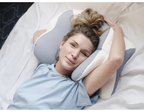 CONNECT IT CFH-6032-WH - Cuscino anatomico Gemini bianco/grigio