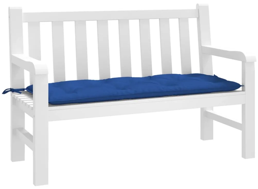 Cuscino Per Panca Blu 120x50x7 Cm İn Tessuto Oxford /