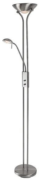 Brilagi - Lampada da terra dimmerabile SCARLETT 1xR7s/230W/230V+1xG9/40W cromo opaco