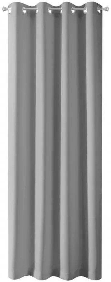 Lunga tenda da finestra color grigio Lunghezza: 250 cm