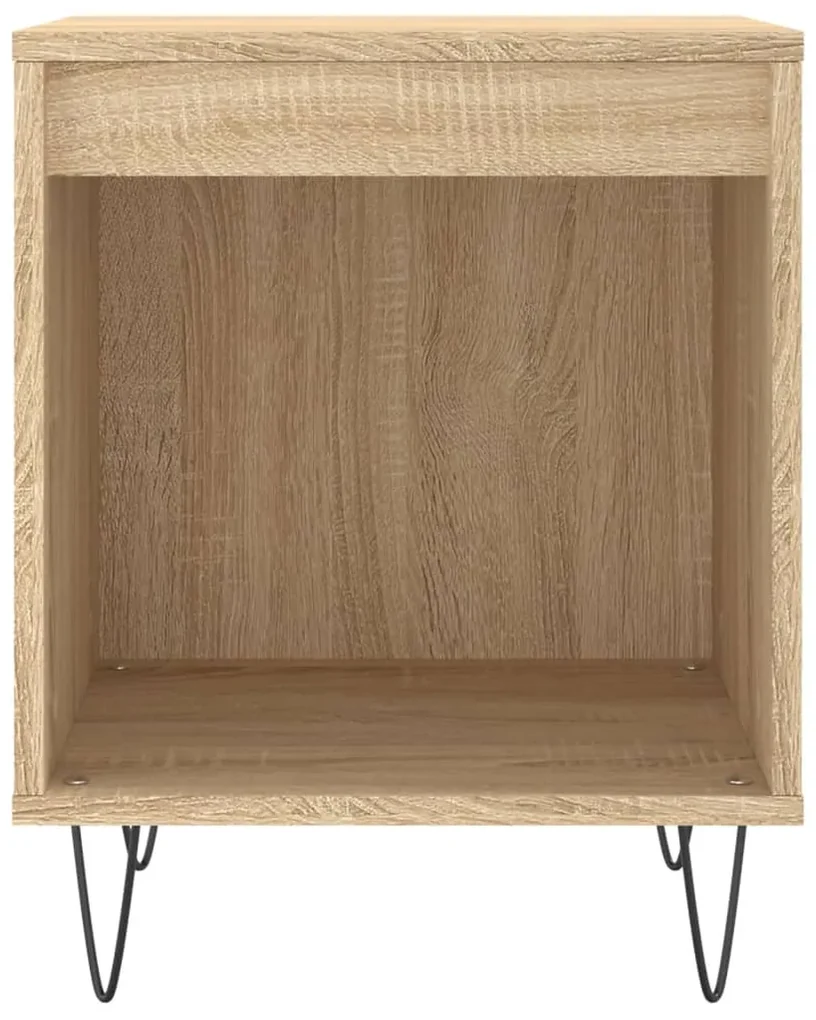 Comodini 2pz rovere sonoma 40x35x50 cm in legno multistrato