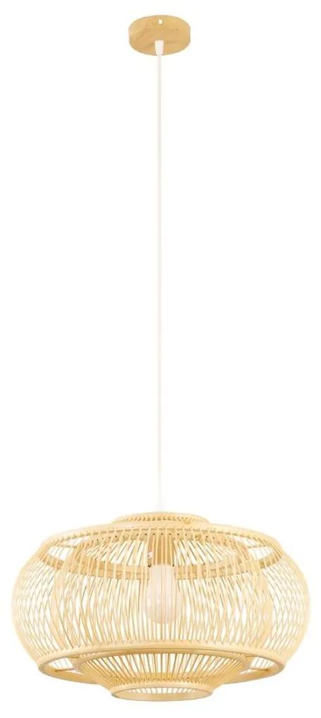 Lampadario DKD Home Decor Marrone Chiaro Bambù 50 W (44 x 44 x 25 cm)