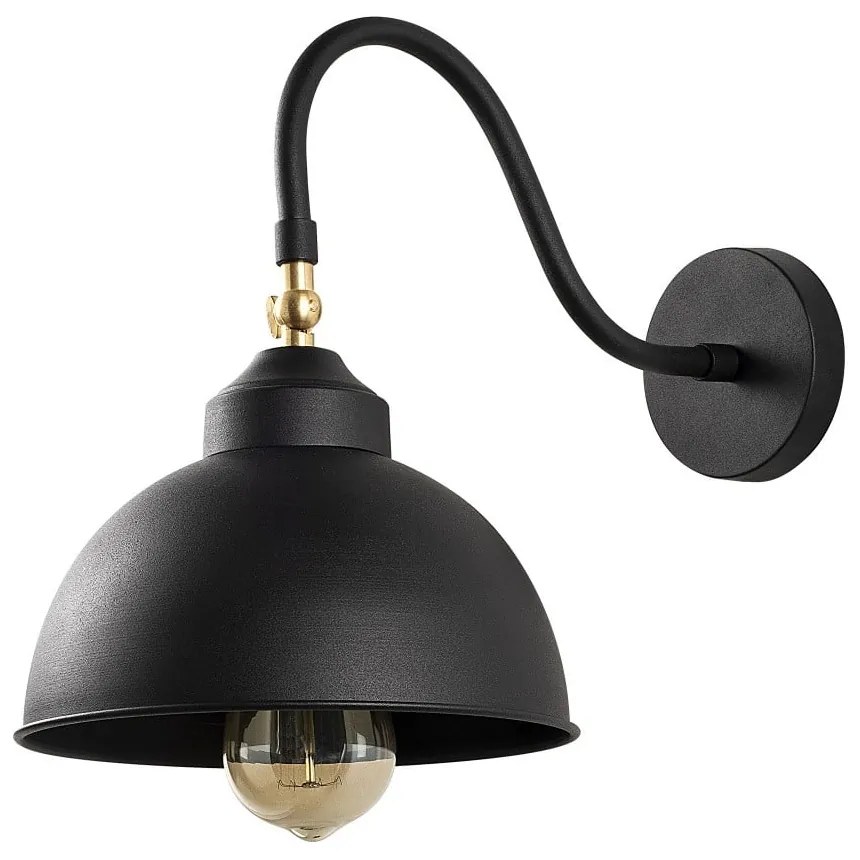 Lampada da parete in metallo nero Opviq luci Fotini - Opviq lights