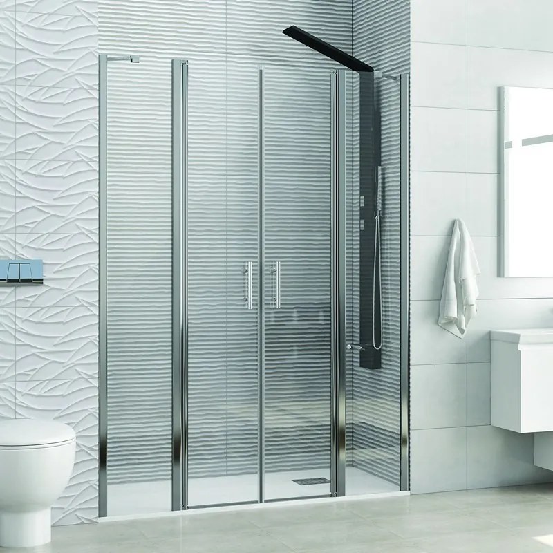 Kamalu - Box doccia nicchia 170 cm apertura saloon | KPX7000