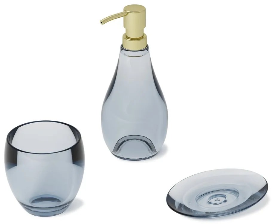 Dispenser di sapone in plastica blu Droplet - Umbra