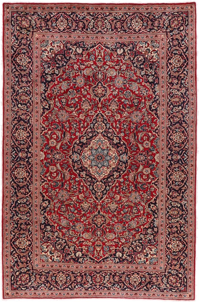 Kashan Tappeto 200 x 300 (Iran) Annodato A Mano