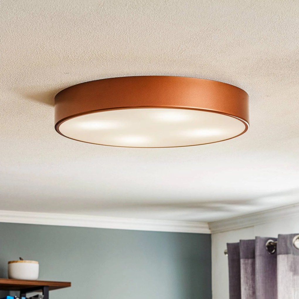 Plafoniera soffitto Cleo 500 TEMAR LIGHTING, dimmerabile, Rame, Soggiorno / Sala da pranzo, Metallo, Plafoniera