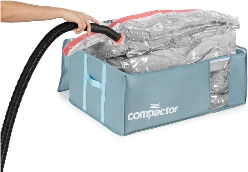 Organizer per vestiti sottovuoto in plastica 65x45x27 cm Blue Edition – Compactor