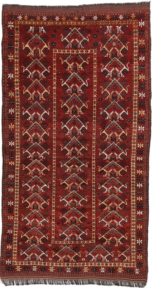 Afghan Tappeto 150x280 Rosso (Afghanistan) Annodato A Mano