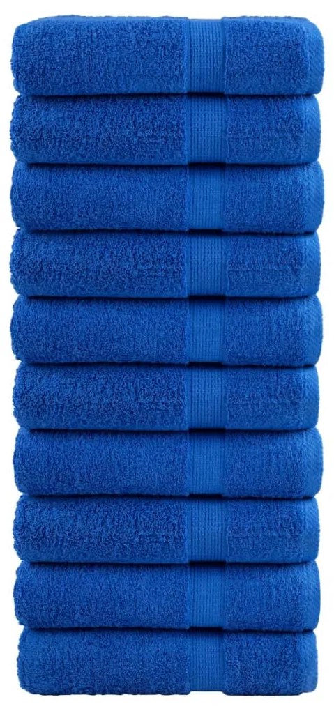 Asciugamani Da Bagno Solund 10 Pz Blu 100x150cm 600gsm /