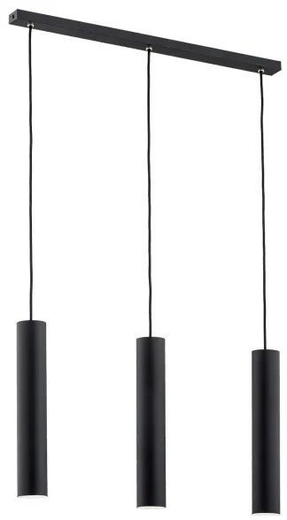 Argon 6112 - Lampadario su filo GOMERA 3xGU10/5W/230V nero