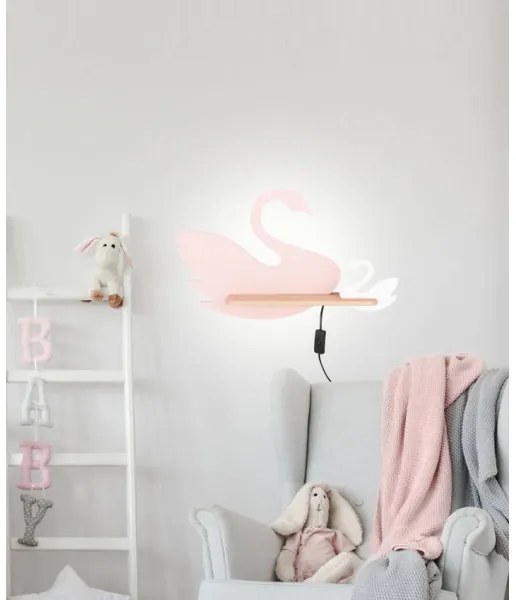 Applique LED per bambini con mensola SWAN LED/5W/230V