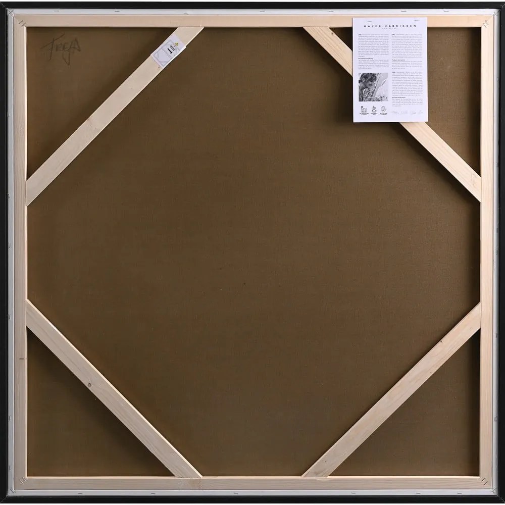 Quadro dipinto a mano 100x100 cm Playblack 2 - Malerifabrikken