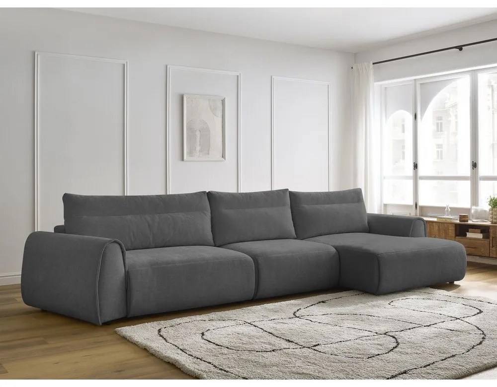 Divano angolare grigio Aden – Bobochic Paris