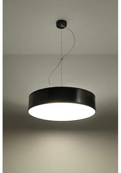 Lampadario a sospensione con filo ARENA 45 3xE27/60W/230V nero