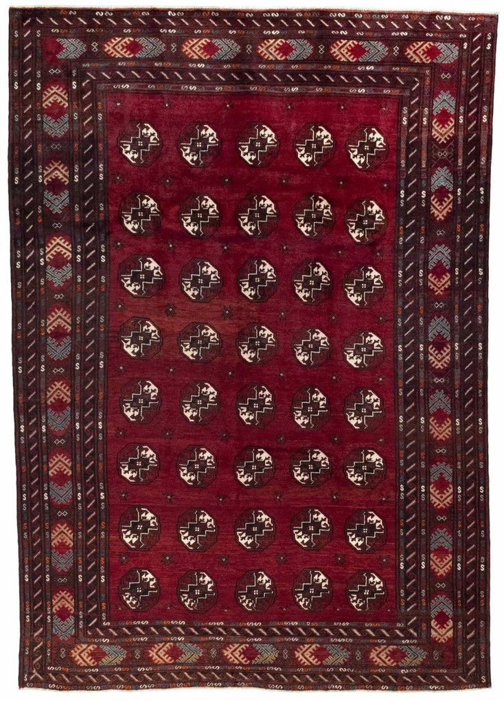 Tappeto 230x320 Rosso (Iran) Annodato A Mano