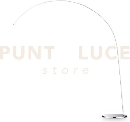 Dorsale lampada da terra cromo 1 luce attacco e27 senza paralume ac...