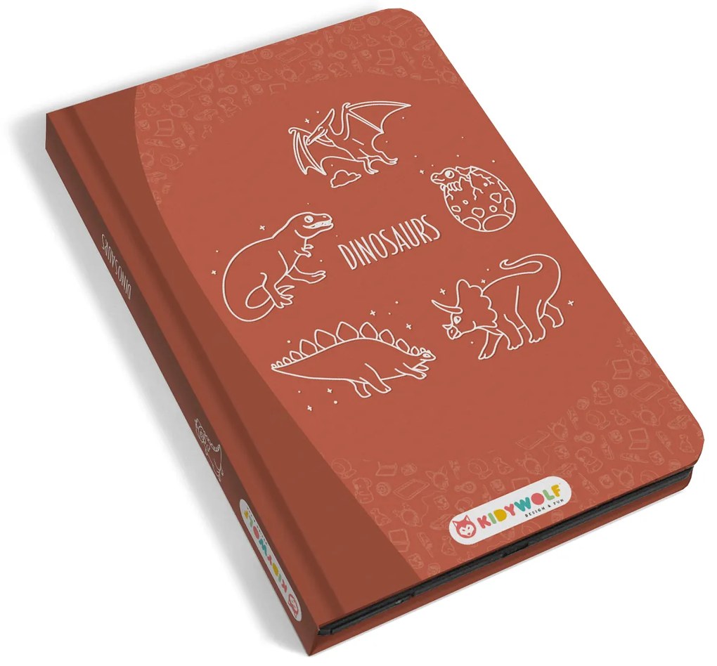 Kidywolf - Tavoletta da disegno Kidydraw mini - dinosauri
