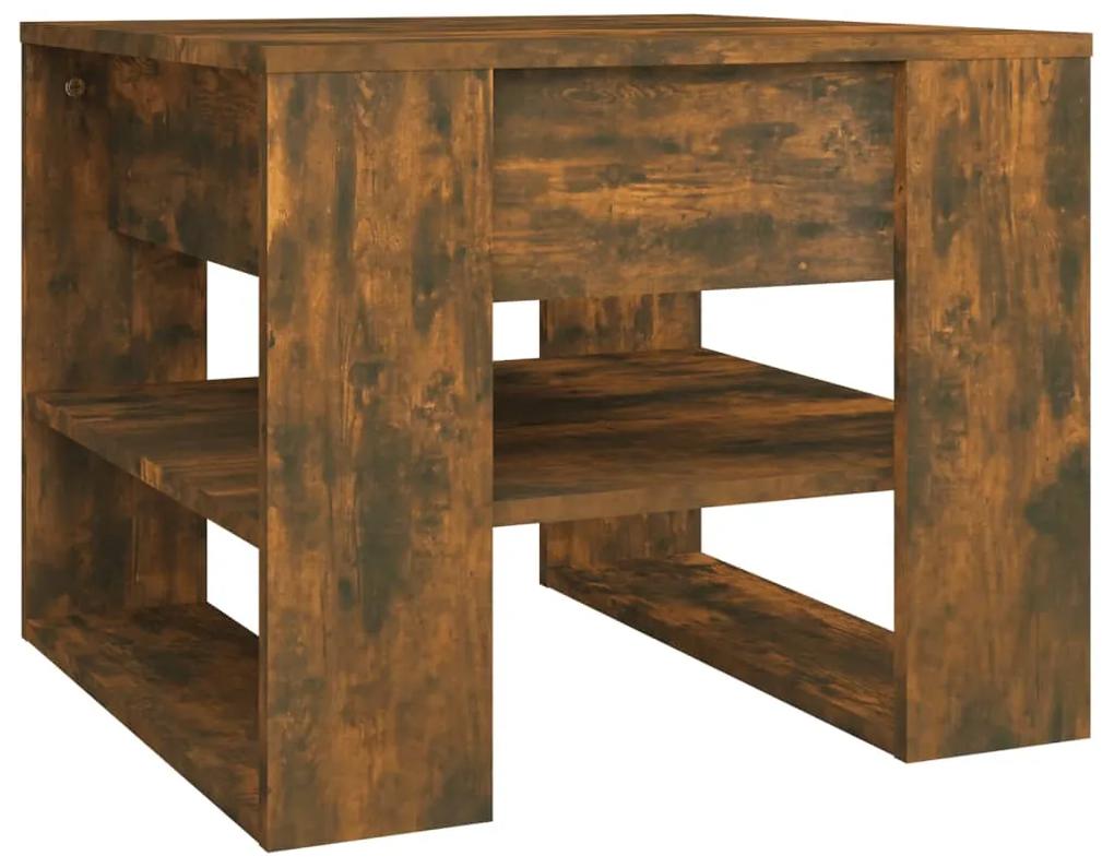 Tavolino da Salotto Rovere 55,5x55x45 cm Legno Multistrato