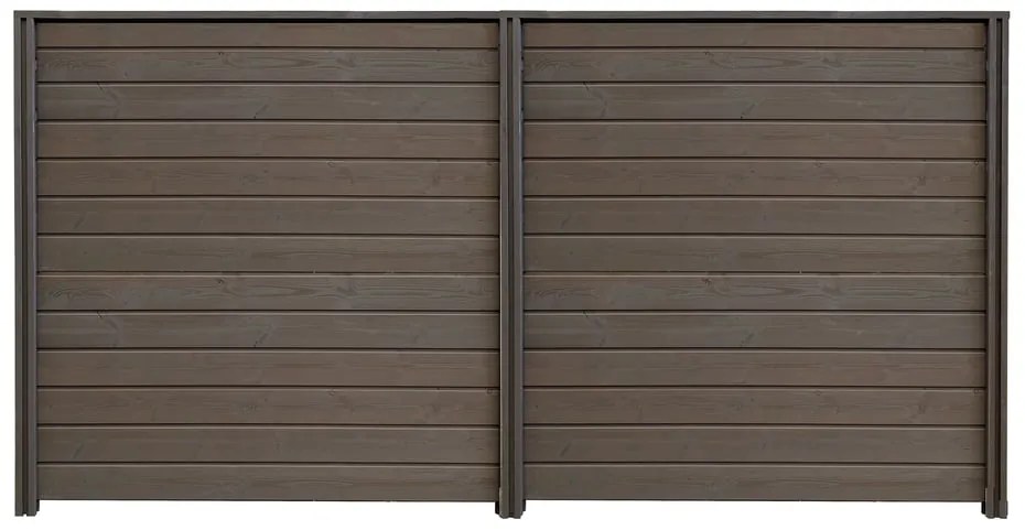 Pannello componibile Thermowood grigio in legno H 178.4 x L 350.2 cm, 2 pezzi