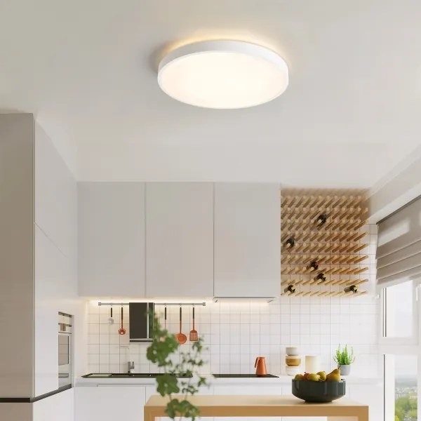 Brilagi - Apparecchio dimmerabile LED GLASS POOL DOUBLE LED/48W/230V 40 cm bianco + telecomando