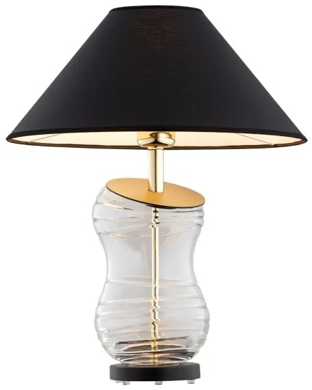 Argon 8037 - Lampada da tavolo VENETO 1xE27/15W/230V nero/ottone