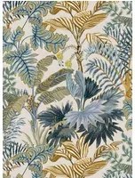 Josephine Munsey Tapete Palm Grove - Ecru and Blue