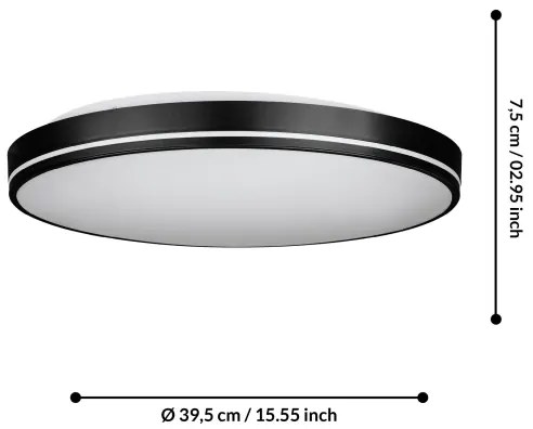 Eglo 75706 - Plafoniera LED dimmerabile LED/22W/230V 3000-6500K + tc