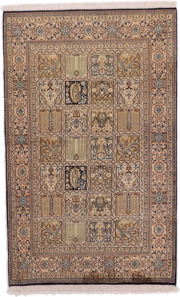 Cashmere Silk Tappeto orientale 90x150 (Indian) Annodato A Mano